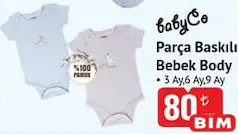 BABYCO PARÇA BASKILI BEBEK BODY BABYCO PARÇA BASKILI BEBEK BODY